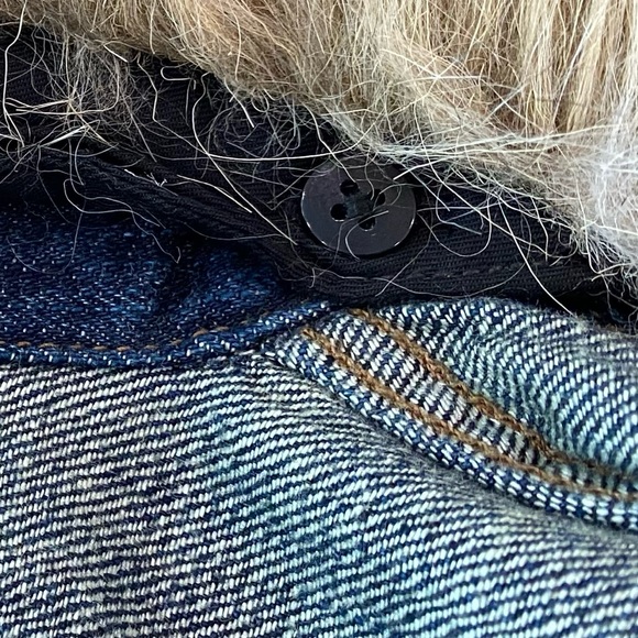 NWOT Ralph Lauren Denim Jeans Jacket with Detachable Faux Fur - Picture 12 of 14